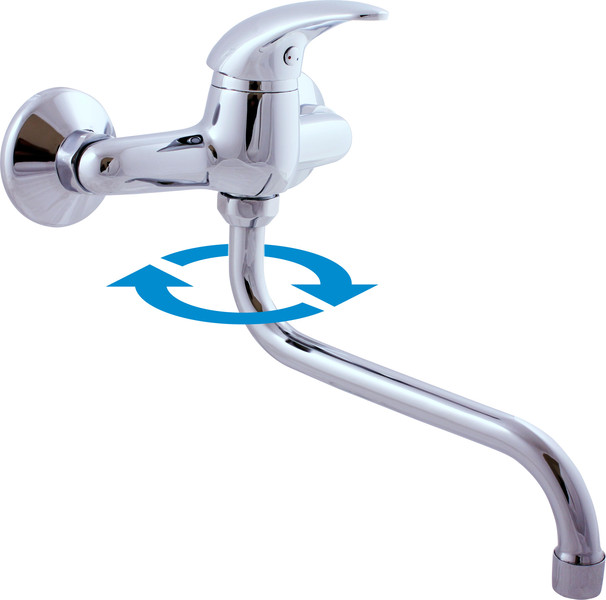 Wall mounted basin/sink lever mixer