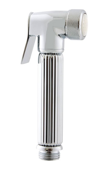 Hygienic showers with stop valve
