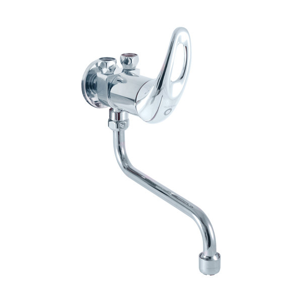 Wall-mounted washbasin / sink mixer for low-pressure heaters CHROME