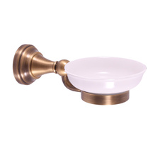 Ceramic soap dish bronze