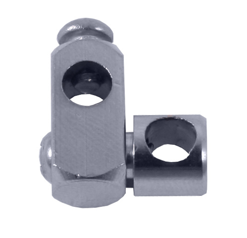 Metal connector for rods