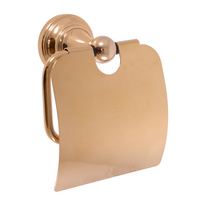 Paper holder with cover gold Bathroom accessory MORAVA RETRO
