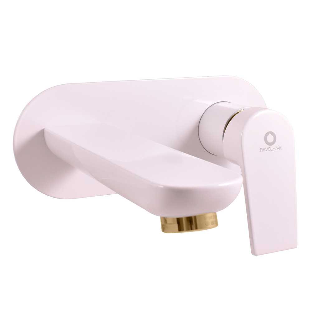 Built-in washbasin faucet COLORADO GLOSSY WHITE/GOLD