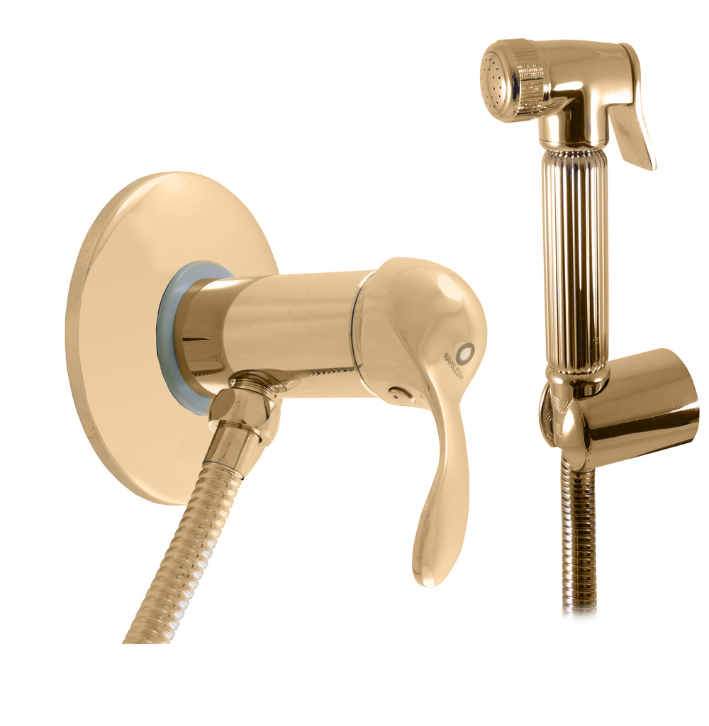 Built-in bidet lever mixer with shower LABE GOLD