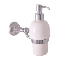 Ceramic soap dispenser chrome Bathroom accessory MORAVA RETRO