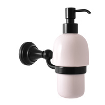 Ceramic soap dispenser black matt Bathroom accessory MORAVA RETRO