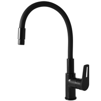 COLORADO Sink lever mixer with flexible spout BLACK MATT
