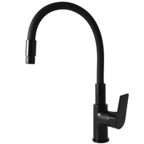 COLORADO Sink lever mixer with flexible spout BLACK MATT
