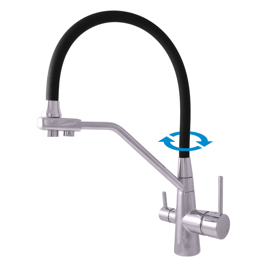Sink faucet with connection to a SENA drinking water filter