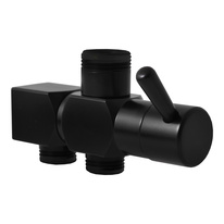 Ceramic switch for shower rail  with side water supply BLACK MATT