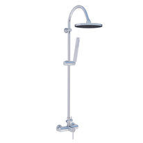 Shower lever mixer with head and hand shower SEINA CHROME