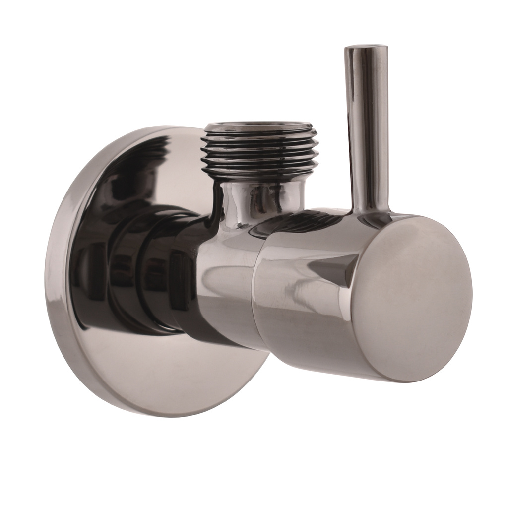 Angle valve with ceramic headwork 1/2 '' - 1/2 '' METAL GREY polished