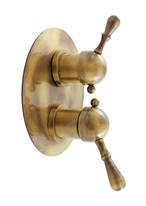 Built-in shower lever mixer LABE - Bronze