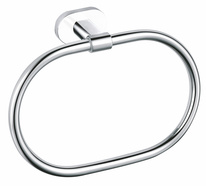 Ring towel holder chrome/white Bathroom accessory YUKON