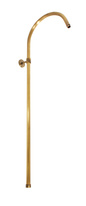 Shower bar for mixers with head and hand shower BRONZE